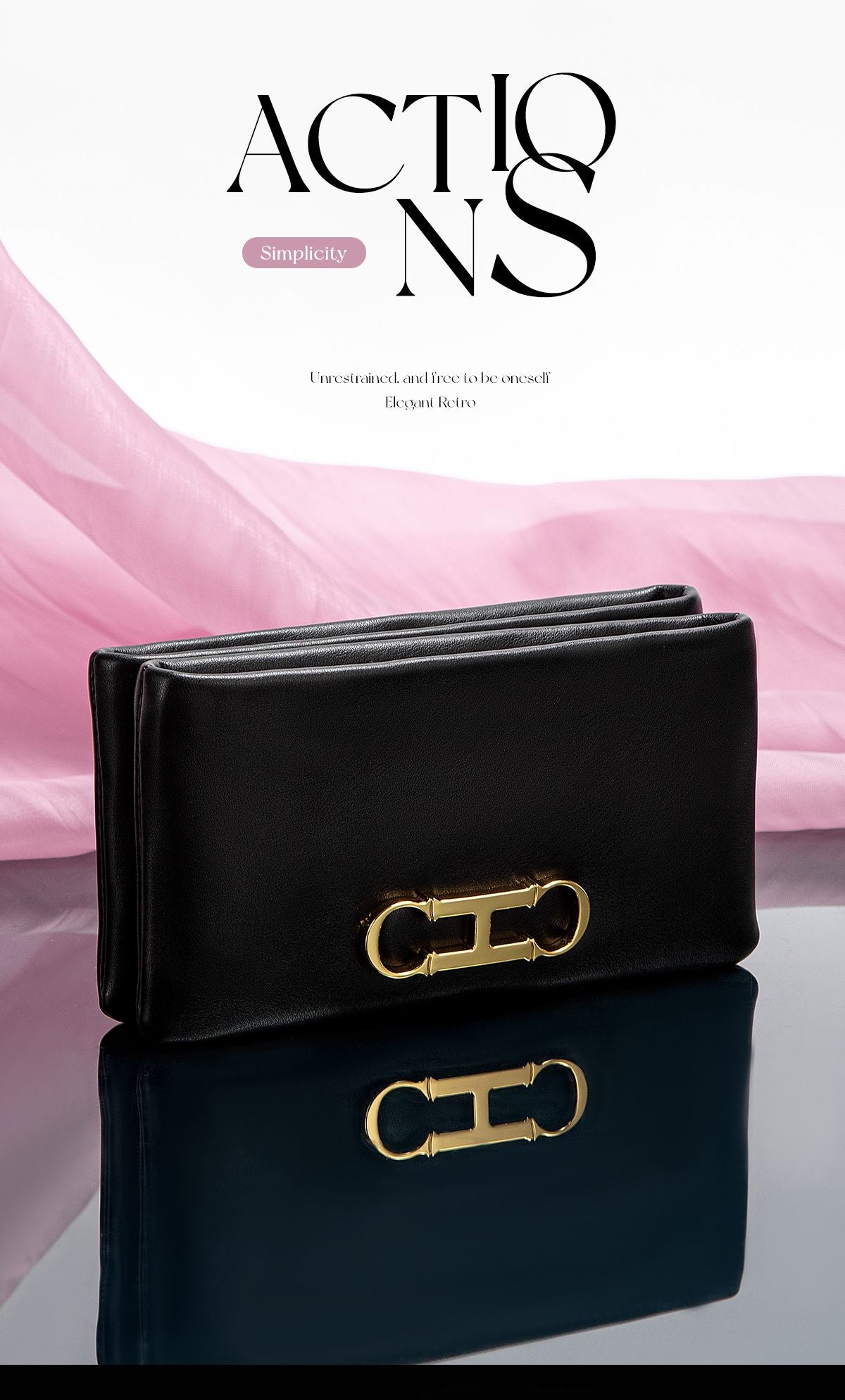 Fashionable Luxury Design 2024 Women's Solid Color Rectangular Handbag Business Party Letter Design Card Bag