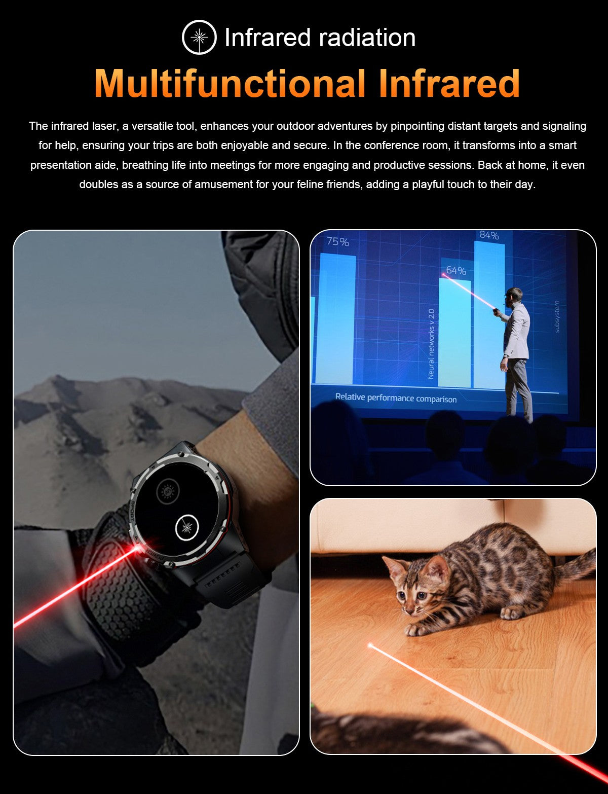 2026 Popular Outdoors GPS Sports Smart Watch Masculino Tela AMOLED Bússola à Prova D'água 500mAh NFC Chamada HD Smart Watch Para Homens T-REX 3
