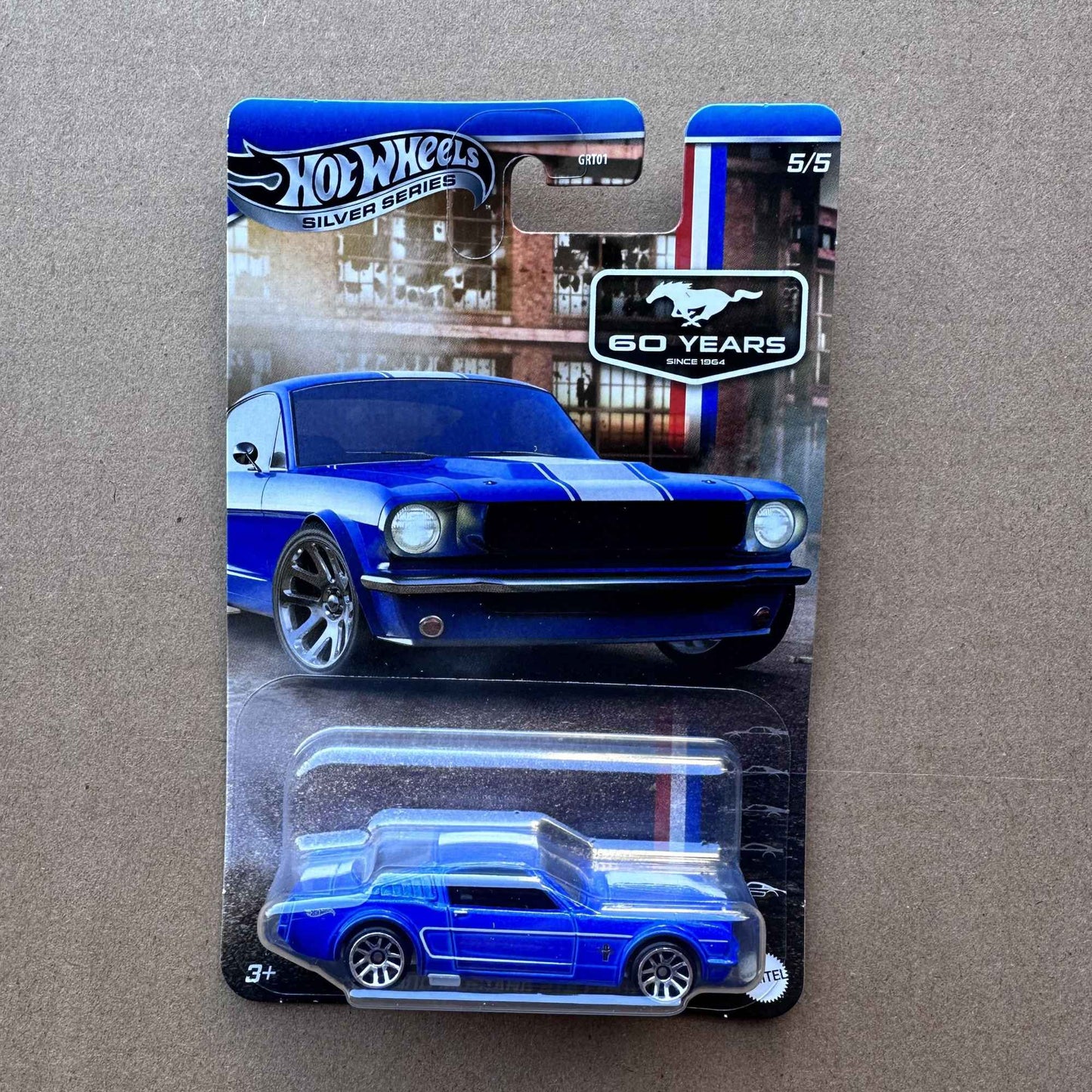 Hot Wheels Carros GRT01-9c6m Mustang 60º Aniversário Conjuntos Ford Mustang GRT Modelos de Veículos Diecast 1:64 Carrinhos de Brinquedo Presente Colecionável