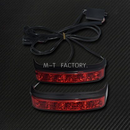 Luz de Seta de Motocicleta Luz de Freio Traseira Alforje Indicadores de Cauda para Harley Street Glide Road King CVO Limited FLHX 2014-2022