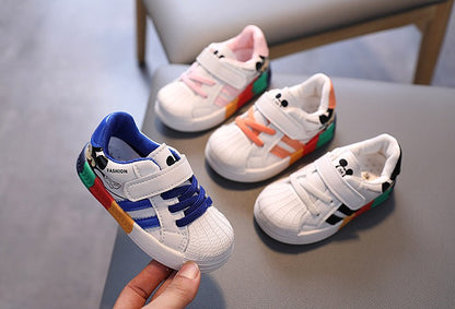 Spring And Autumn Boys And Girls Baby Walking Shoes Soft Sole Board Shoes Children's Single Shoes Anti Slip And Breathable Sneak