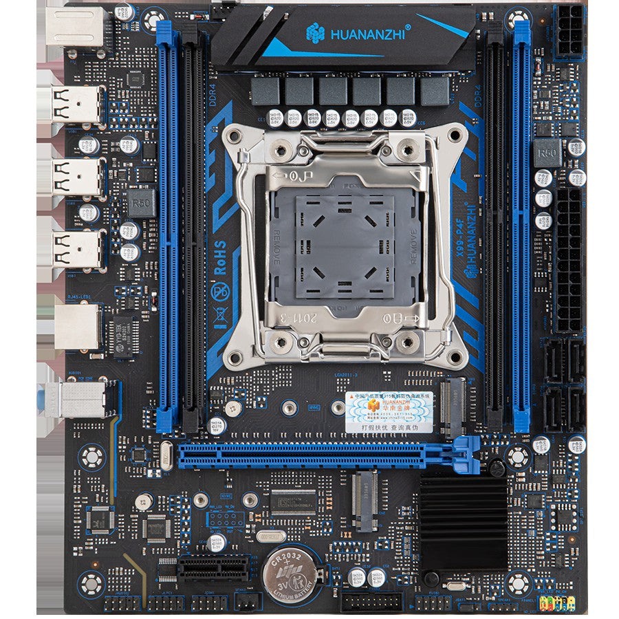 Placa-mãe HUANANZHI X99 P4F LGA 2011-3 XEON X99 suporta Intel E5 V3 V4 Todas as séries de memória DDR4 RECC NON-ECC NVME