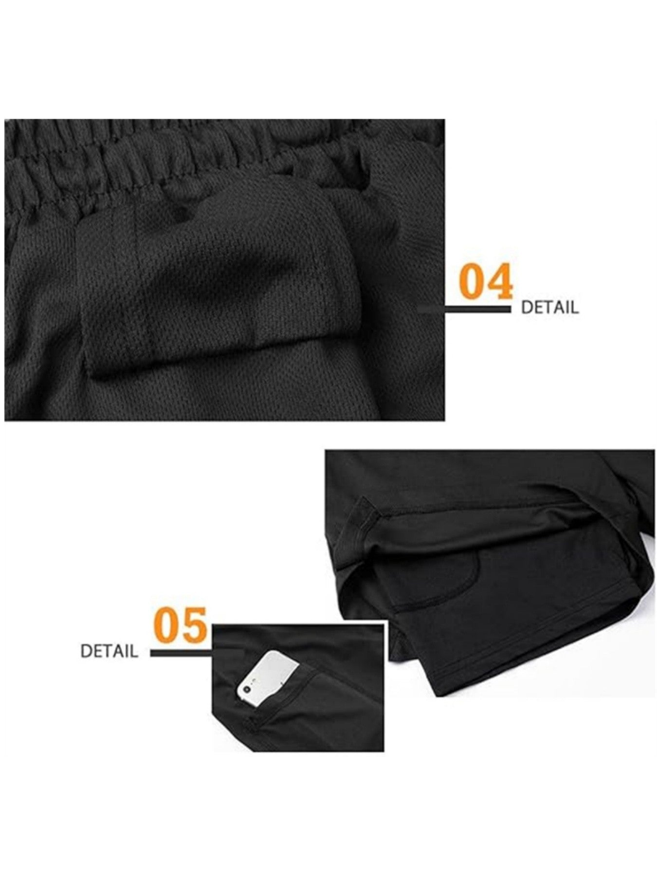 Men Compression Gym Shorts Everlast Printed Sports Pants Double Layered Quick Drying Basketball Beach Muscle Fitness PocketTowel