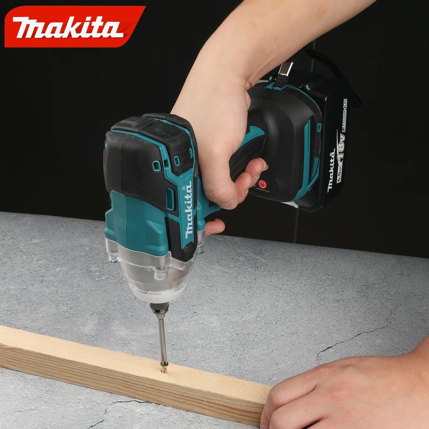 MAKITA DTW285 Chave de Impacto Sem Fio 18V: Motor sem escova, alto torque de 280N.m, soquete de 1/2", chave elétrica recarregável