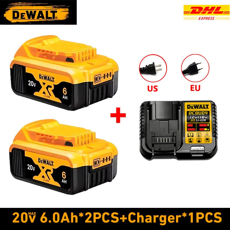 Kit de Furadeira/Parafusadeira a Bateria DEWALT DCD805 Brushless com Bateria 20V 6Ah e Carregador, Conjunto de Ferramentas Elétricas de Alta Performance