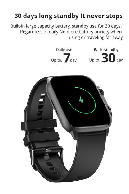 COLMI C81 2.0 Inch AMOLED Smartwatch Support AOD 100 Sports Modes IP68 Waterproof Smart Watch Men Women PK Ultra Series 8