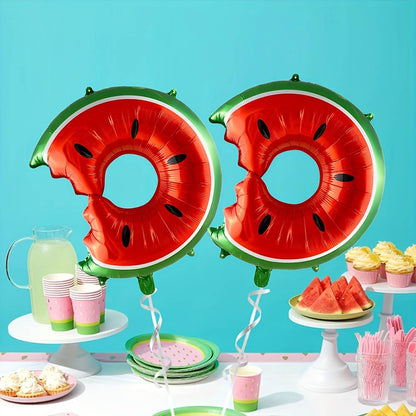 Tropical Balloon Hawaiian Balloons Fruit Watermelon Strawberry Orange Fruit Foil Balloon Birthday Party Pool Party Decorations