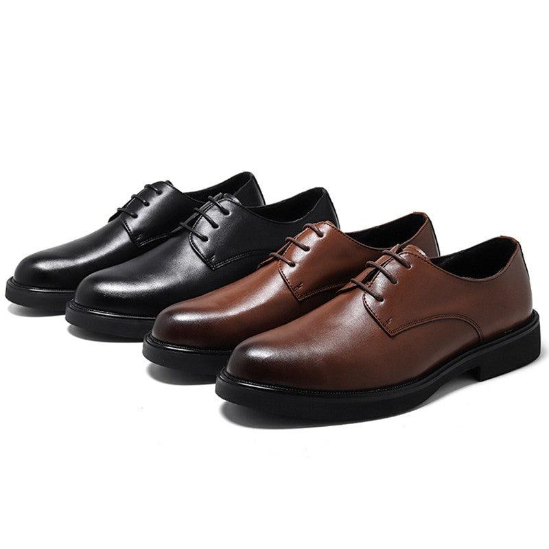 Classic Brogue Office Leather Shoes Men Casual Business Leather Shoes Korean Formal Oxford Men's Dress Shoes