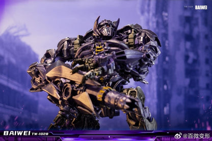 Brinquedo de Transformação BAIWEI TW1028 Shockwave ZS01 SS56 MP29 Guardião do Universo Robô de Deformação Liga Metálica Figura de Ação Modelo de Carro Presente