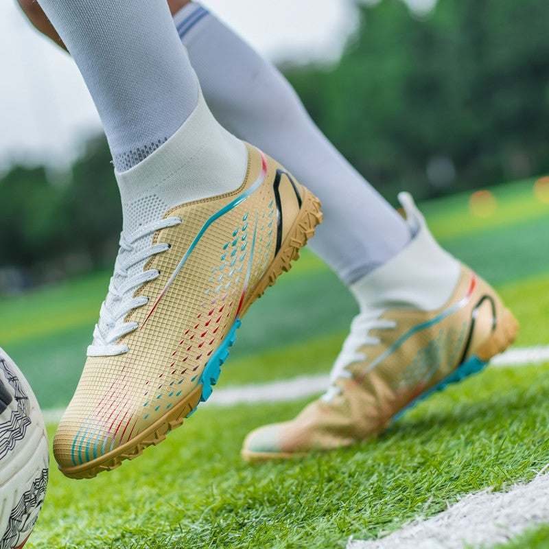 MenOutdoor Football Boots Professional Training Soccer Shoes Soccer Cleats Turf Futsal Match Grass Unisex Non-slip Breathable