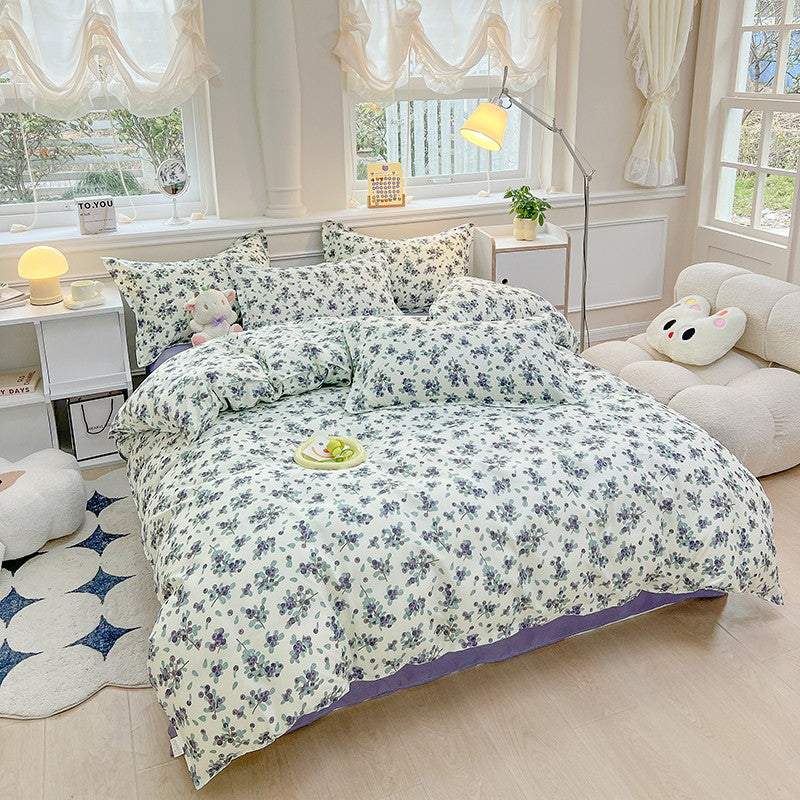 3pcs printed duvet set (1* duvet set + 2 * pillowcase, no core), bedding set, soft and comfortable, all-season