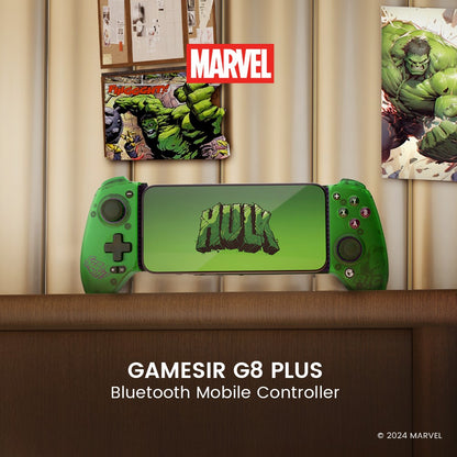 GameSir G8 Plus Hulk Edition Thanos Edition Mobile Gaming Controller for iOS Android Tablet Nintendo Switch 2/1 Steam PC Gamepad