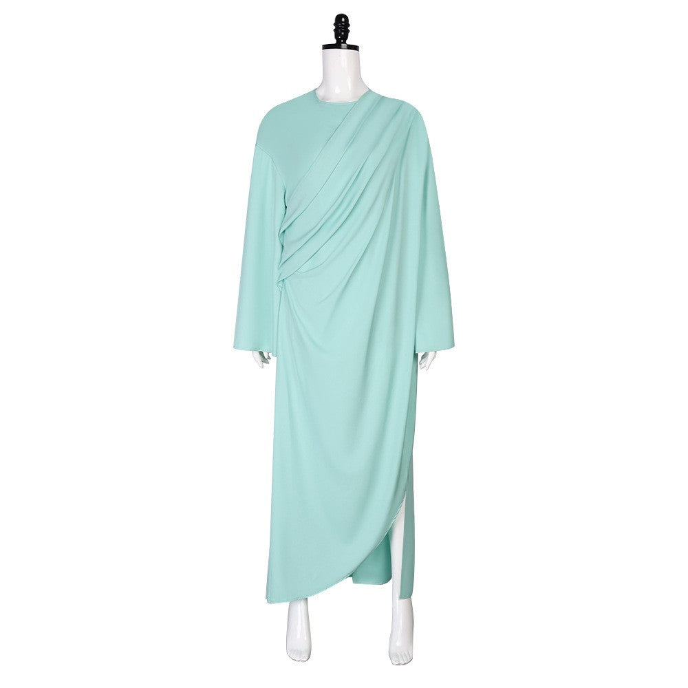 Statue of Liberty Cosplay Adult Lady Liberty Costume Green Women Patriotic Collection Halloween Party Fancy Dress Headwear suit
