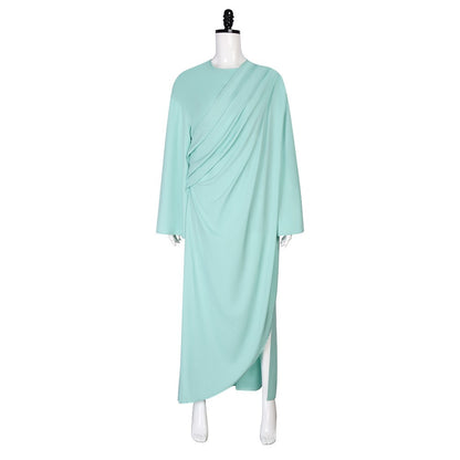 Statue of Liberty Cosplay Adult Lady Liberty Costume Green Women Patriotic Collection Halloween Party Fancy Dress Headwear suit