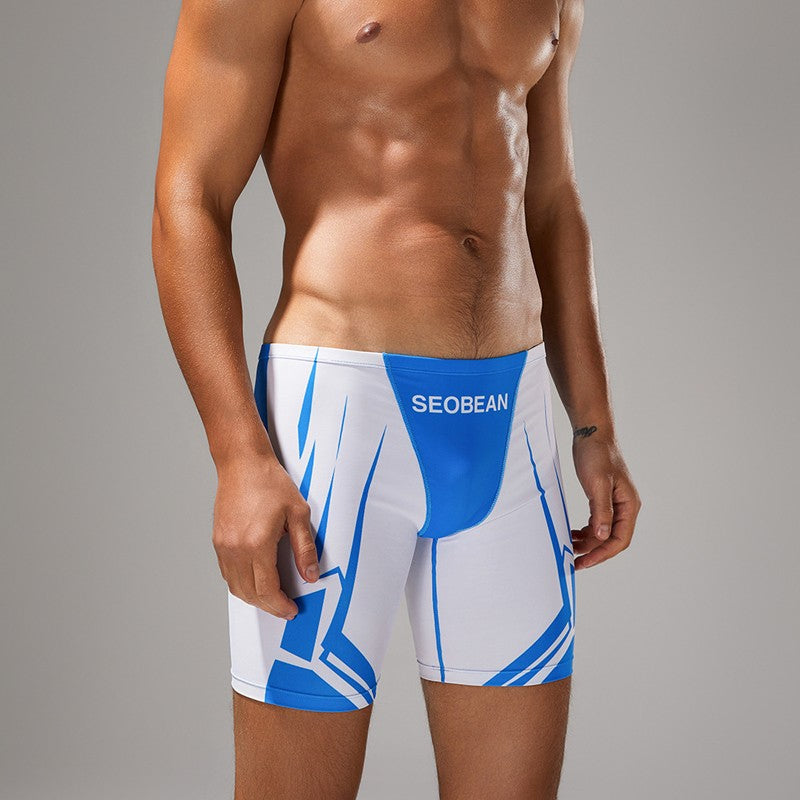 SEOBEAN Men's Low-Waist Boxer Shorts Swimming Trunks Hot Spring Pants Men's Swimsuit Comfortable Briefs Water Sports Gear