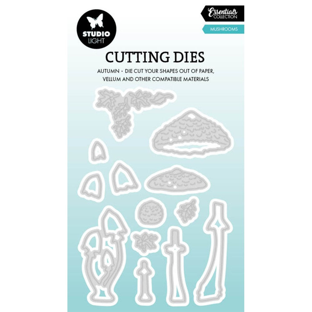 August 2026 New Mushrooms Autumn Frame A6 Autumn Leaves Circle Frame Metal Cutting Dies for DIY Handmade Scrapbook Photo Album