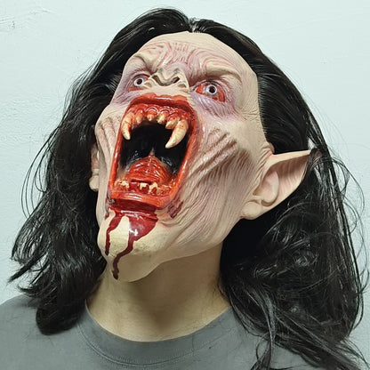 Realistic Bloody Scary Vampire Mask For Halloween Costume Party Cosplay Horror Movie Adult Fancy Dress Prop