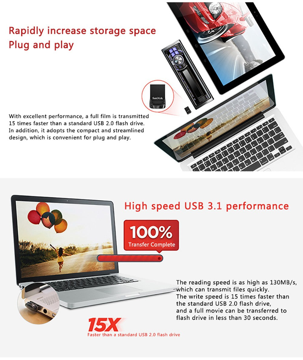 Sandisk USB 3.0or3.2 Pendrive 512GB 256GB 128GB 64GB 32GB USB Flash Drive 32 64 128 Pen Drive USB Flash Stick Disk on Key Memory