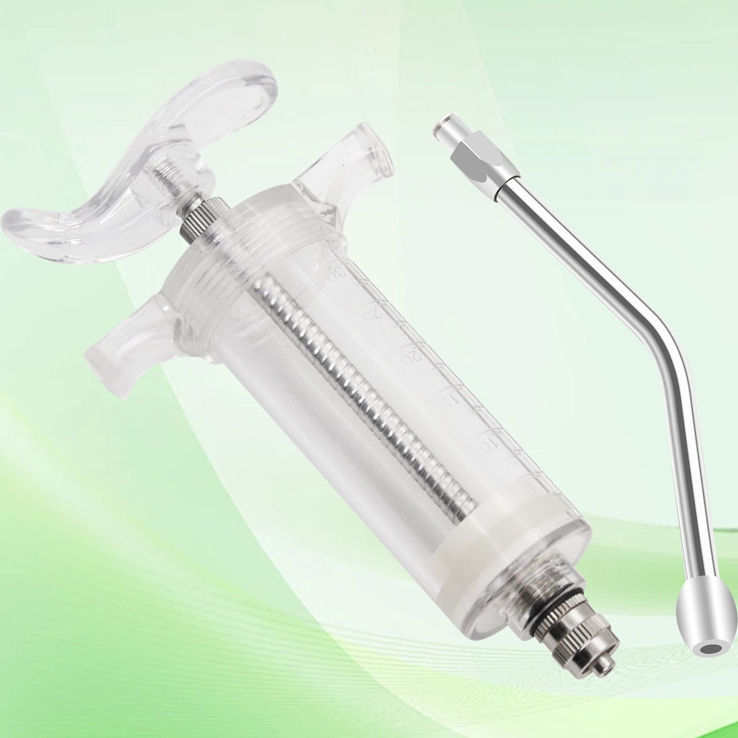 10/20/30/50/100ml Seringa Automática Avícola Com Agulha Injetor Animal Ajustável Vacina Injeção Ferramenta Veterinária Para Aves Gado