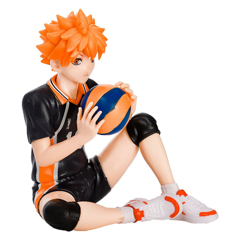 12,5cm Anime Haikyuu Figura Shoyo Hinata Modelo Brinquedo Boneco de Ação Noodle Stopper Tobio Kageyama Coleção de Voleibol Brinquedo de Caixa