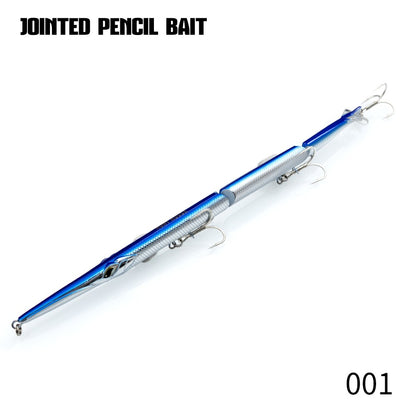 Isca Artificial Hunthouse Articulada Lápis 3 Seções 255mm/30.6g Agulha Sinking Swimbait para Anchova Robalo Material de Pesca