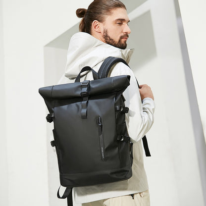 Mochila de Viagem Expansível HK Masculina Grande Capacidade À Prova D'Água Bolsa para Laptop de 15,6" Mochila de Caminhada Ciclismo com Porta USB