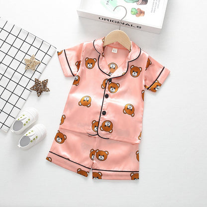 New Summer Baby Boys Clothes Suit Children Girls Sleepwear Shirt Shorts 2Pcs/Sets Kids Pajamas Toddler Costume Infant Tracksuits