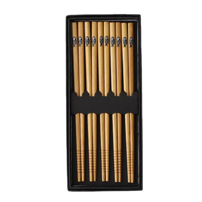 5 pares de pauzinhos japoneses para sushi, antiderrapantes, reutilizáveis, chineses, utensílios de mesa, presente, ferramentas de cozinha