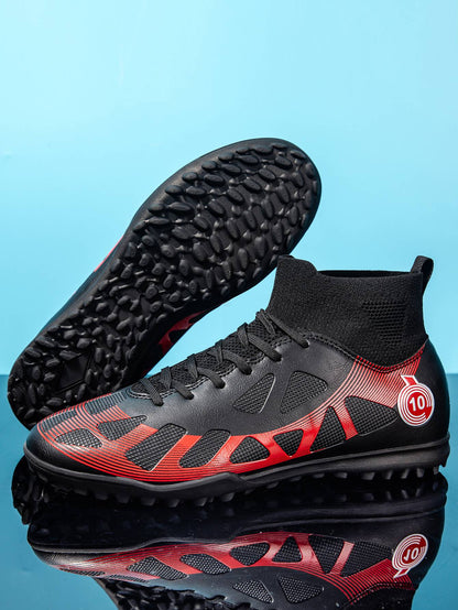 High Ankle Sports Footwear Fg/Tf Kids Soccer Cleats Football Boots Professional Men's Soccer Shoes