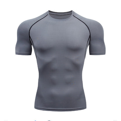 Men Compression Running T-shirt Fitness Tight Long Sleeve Sport Shirts Training Jogging Tops Gym Sportswear Dry Fit Rashgard