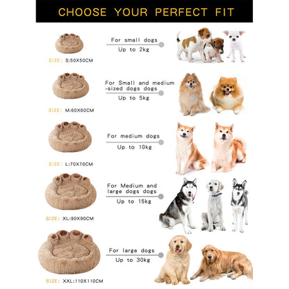 Cama Fofa Para Cães Quente De Inverno Grandes Produtos Para Animais De Estimação Pequenos Sofás Cestas Para Animais De Estimação Casinha Para Cães Tapete Para Filhotes Gatos Suprimentos Cesta Manta Acessórios