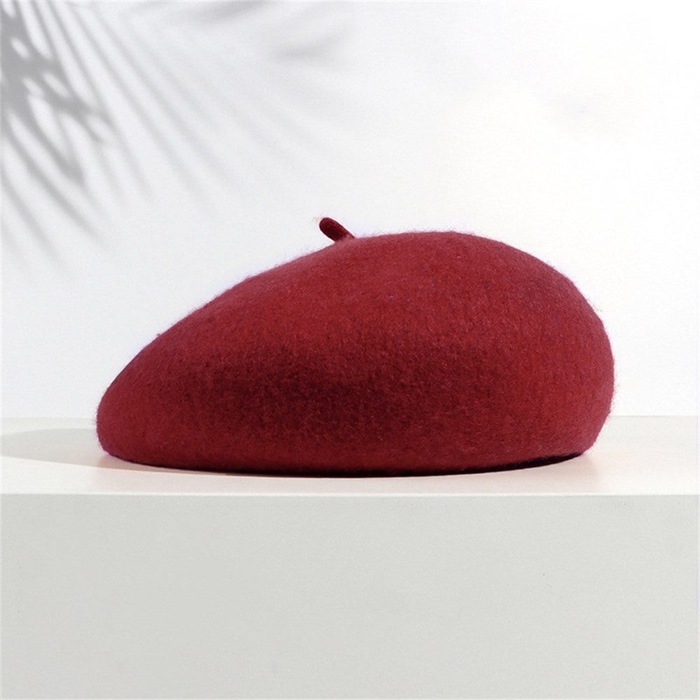 Boina Quente Multicolorida de Lã Grossa Inverno Outono Artista Retrô Francesa Lisa Chapéu de Pintor Para Mulheres Meninas Gorros Quentes Para Caminhada ao Ar Livre