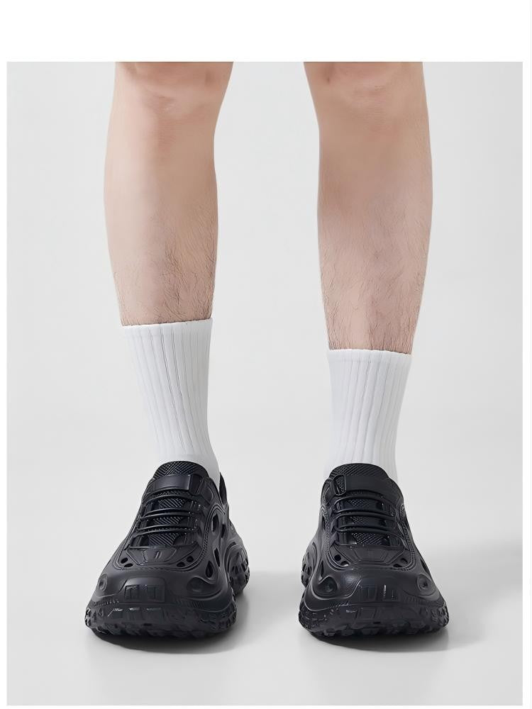 Men's Summer Clogs, Beach Shoes, Non-Slip, Anti-Odor, Baotou Women's Sports and Leisure Driving Sandals, Men's Outdoor River Tracing Shoes, Men's