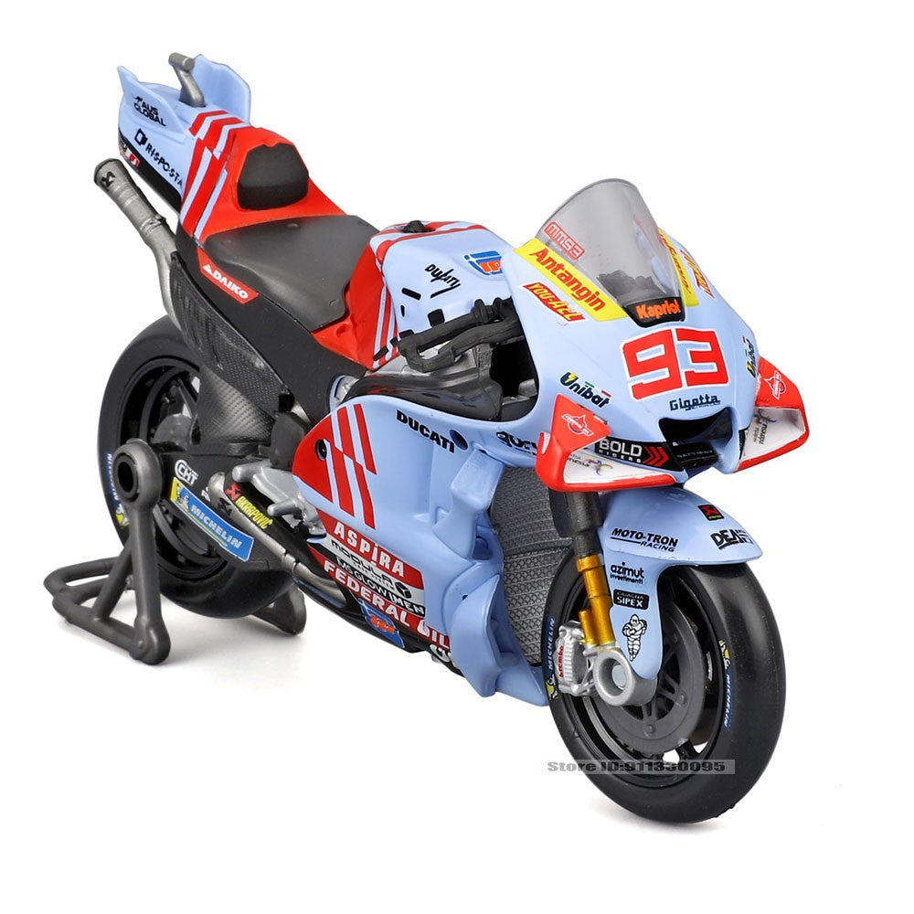 Maisto 1:18 2024 Gresini Racing MotoGP #93 Marc Marquez #73 Alex Marquez moto de liga fundida modelo de coleção de presente de brinquedo