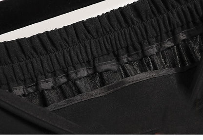 2025 Plus Size Elegant Asymmetrical Slit Skirts Autumn Winter Mid-Length A-Line Skirt Women's High Waist Oversized Suit Skirts