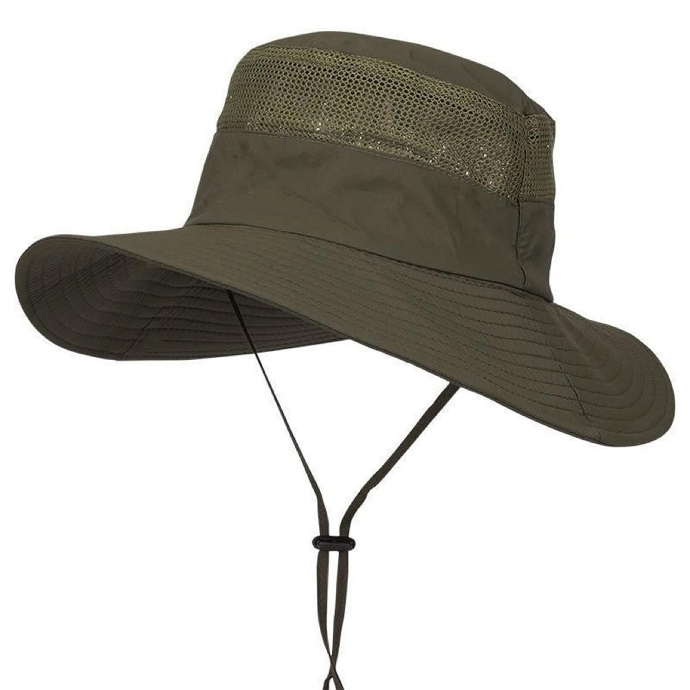 UV-proof Big Eaves Hat Summer Sunshade Fisherman Sunscreen Outdoor fishing Waterproof Quick drying Breathable Umbrella Cap Men