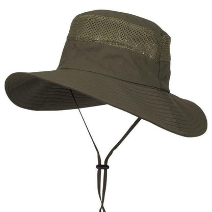 UV-proof Big Eaves Hat Summer Sunshade Fisherman Sunscreen Outdoor fishing Waterproof Quick drying Breathable Umbrella Cap Men