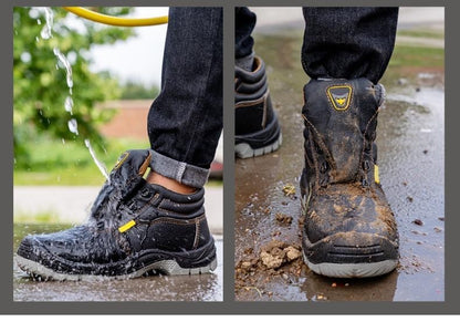 High Quality Safety Shoes for Men Woman Autumn Winter Thickened Warm Boots Woman Sneakers Anti-smashing Steel Toe Cap Puncture