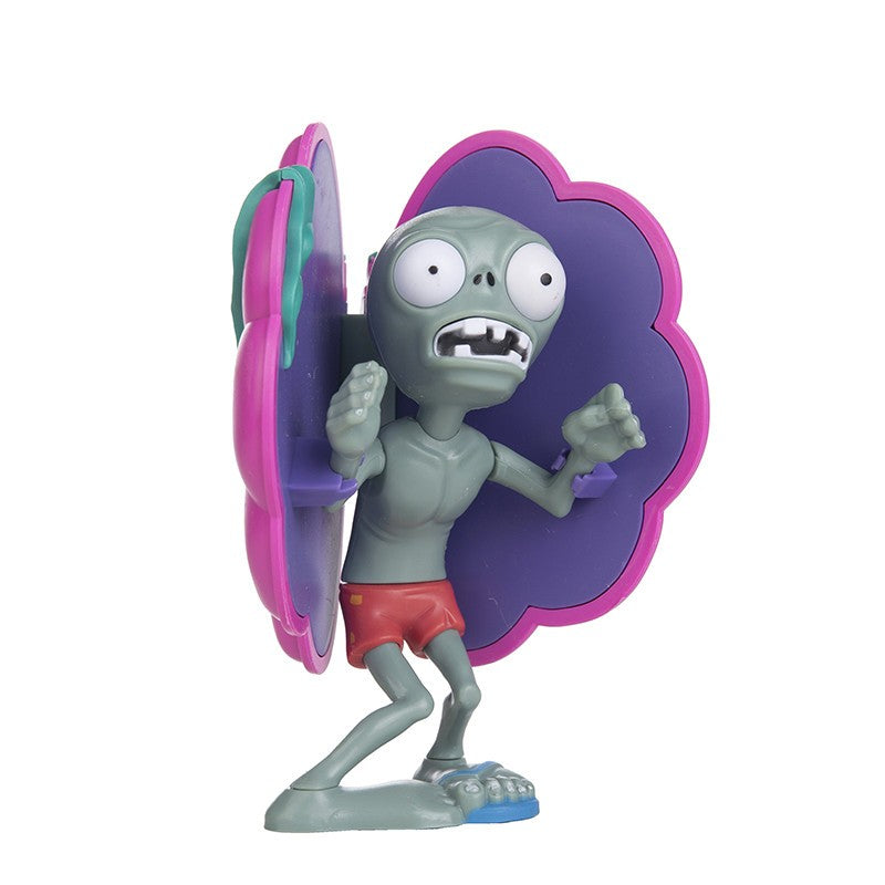 Plantas vs Zumbis Boneco Anime Obstáculo Zumbi Pirata Disparervilha Borracha Dura Borracha Macia Figura de Ação Modelo Jogo de Batalha Presente