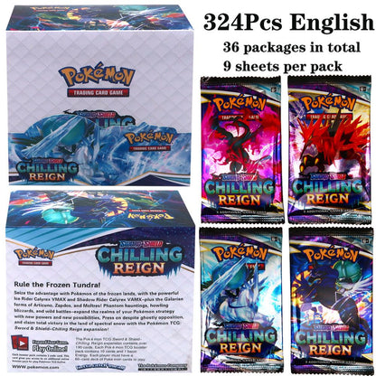324 pçs/caixa Pokémon TCG: Sol e Lua, Escuridão Incendiada, 36 Pacotes, Caixa de Booster, Jogo de Cartas Pokémon, Brinquedos Colecionáveis, Jogo de Tabuleiro Prismático