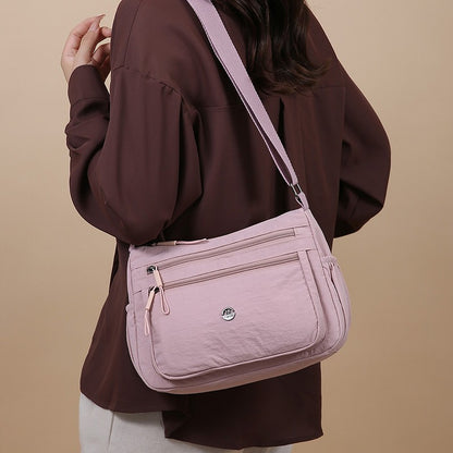 2025 Women's Crossbody Bag Lightweight Waterproof Nylon Shoulder Bag Multi-pocket Fashion Handbag for Women Casual Purse