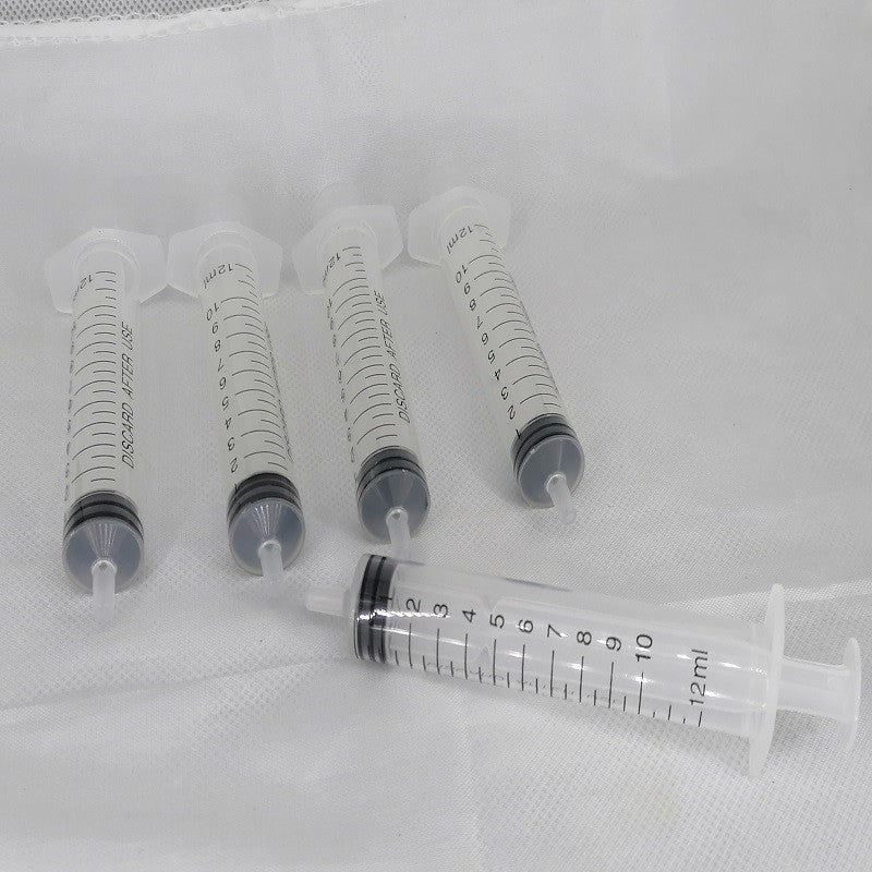 NIGF 5 Peças Seringa de Irrigação Dentária de Plástico Descartável com Ponta Curva para Limpeza e Injeção Dental