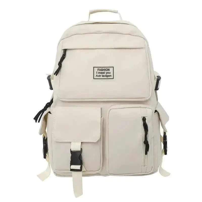 Men's and Women's Universal Nylon Backpack Large Capacity Casual Schoolbag Fashion Computer Backpack Daily Commuting