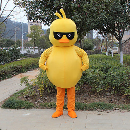 Adult Duck Chicken Mascot Costume Birthday Anime Cosplay Halloween Cartoon Dolls Performance Props