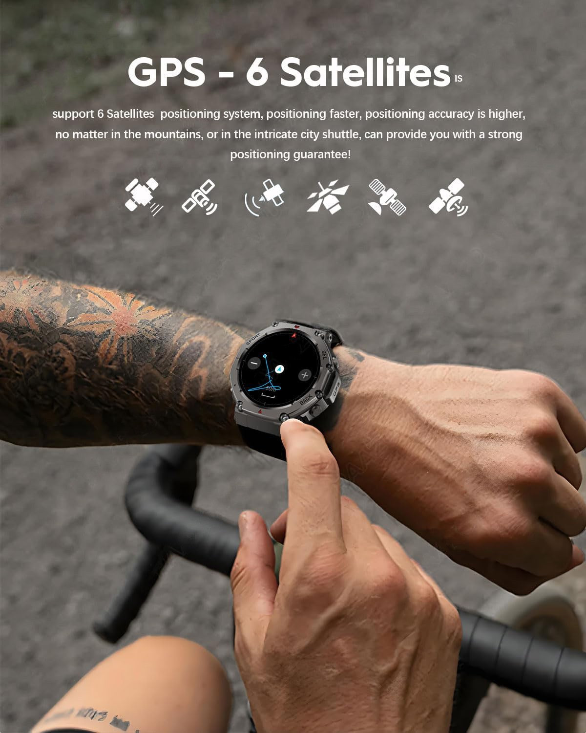T-Rex 3 Ultra Built-in Dual-band GPS Smartwatch 5ATM Waterproof 48mm AMOLED Compass 170+ Sport Durable Military Smart Watch 2025