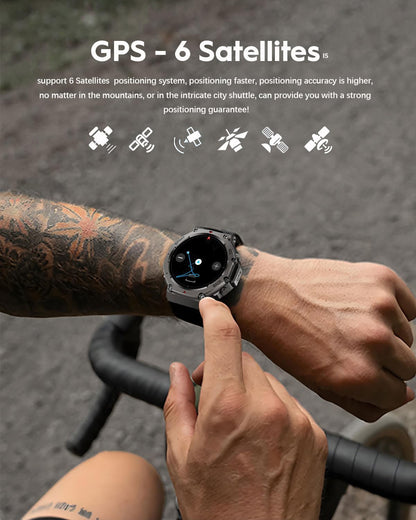 T-Rex 3 Ultra Built-in Dual-band GPS Smartwatch 5ATM Waterproof 48mm AMOLED Compass 170+ Sport Durable Military Smart Watch 2025