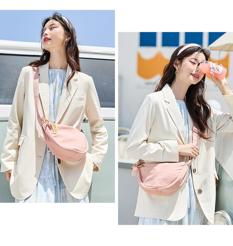 Semir Crossbody Bag Women 2025 New Chest Bag Macaron Color Dumpling Bag  Minimalist Waist Pack Shoulder Purse