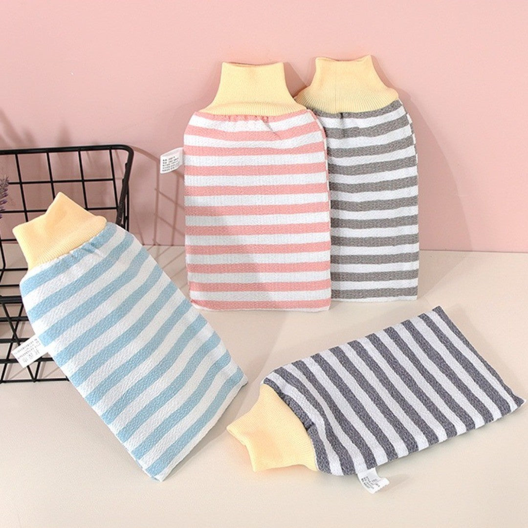 1pc Exfoliating Bath Gloves Body Scrubber Gloves SPA Shower Mitt Rub Body Wash Cleaning Tool Back Massager Towel Bath Supplies