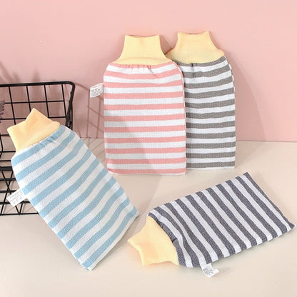 1pc Exfoliating Bath Gloves Body Scrubber Gloves SPA Shower Mitt Rub Body Wash Cleaning Tool Back Massager Towel Bath Supplies