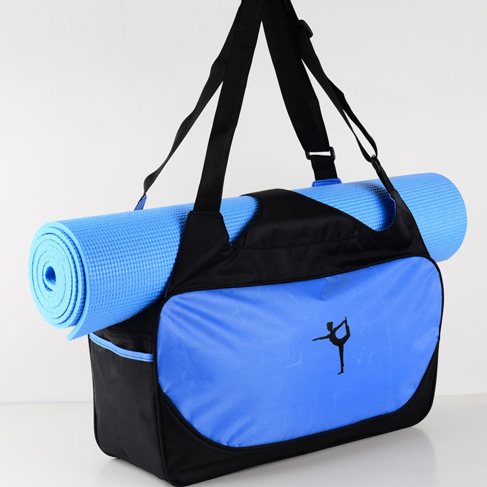 Yoga mat tote bag, large capacity fitness bag, travel bag, outdoor sports bag, storage bag, side water cup bag